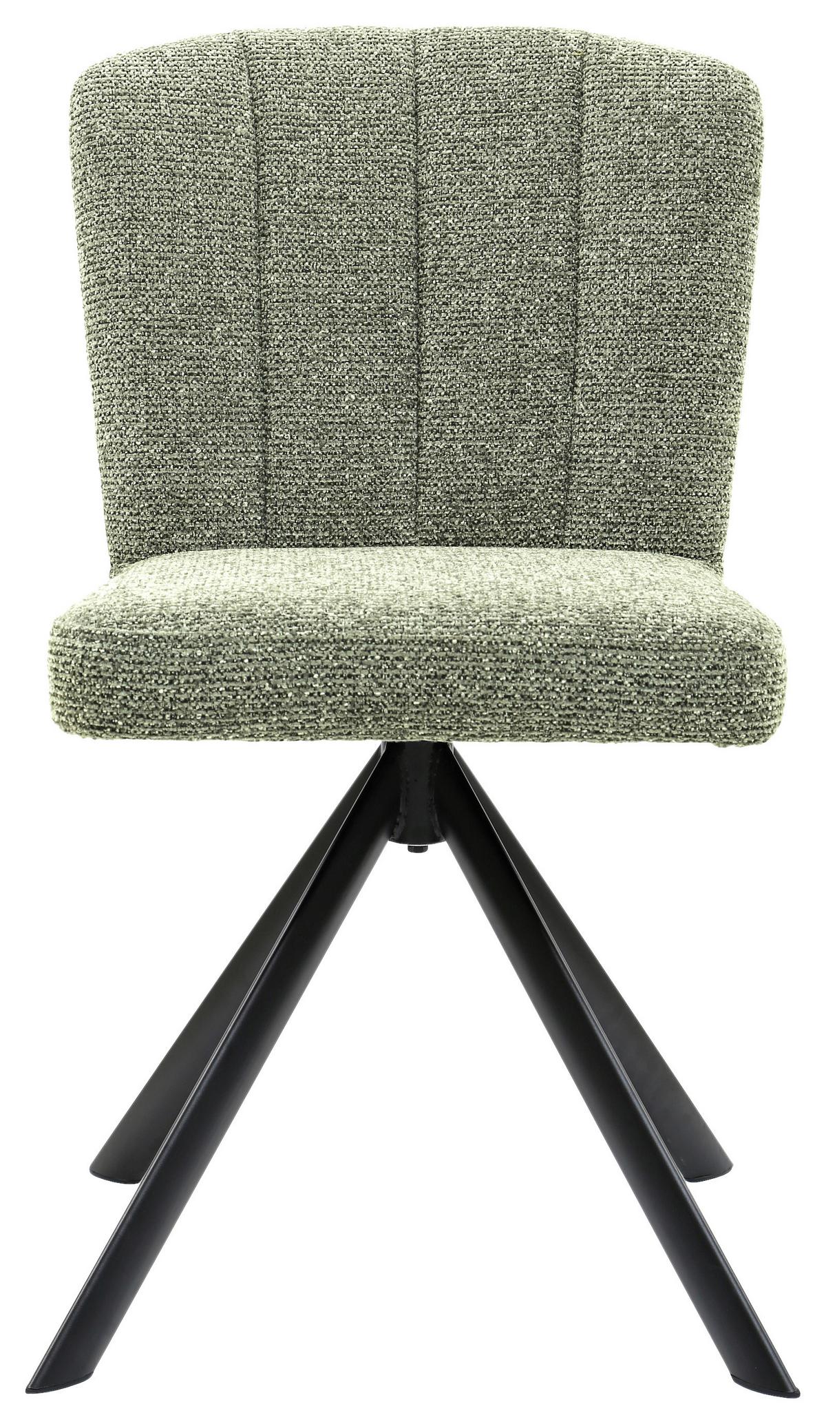 Scaun NORA - verde/negru, Modern, lemn/metal (52/87/64cm) - Premium Living