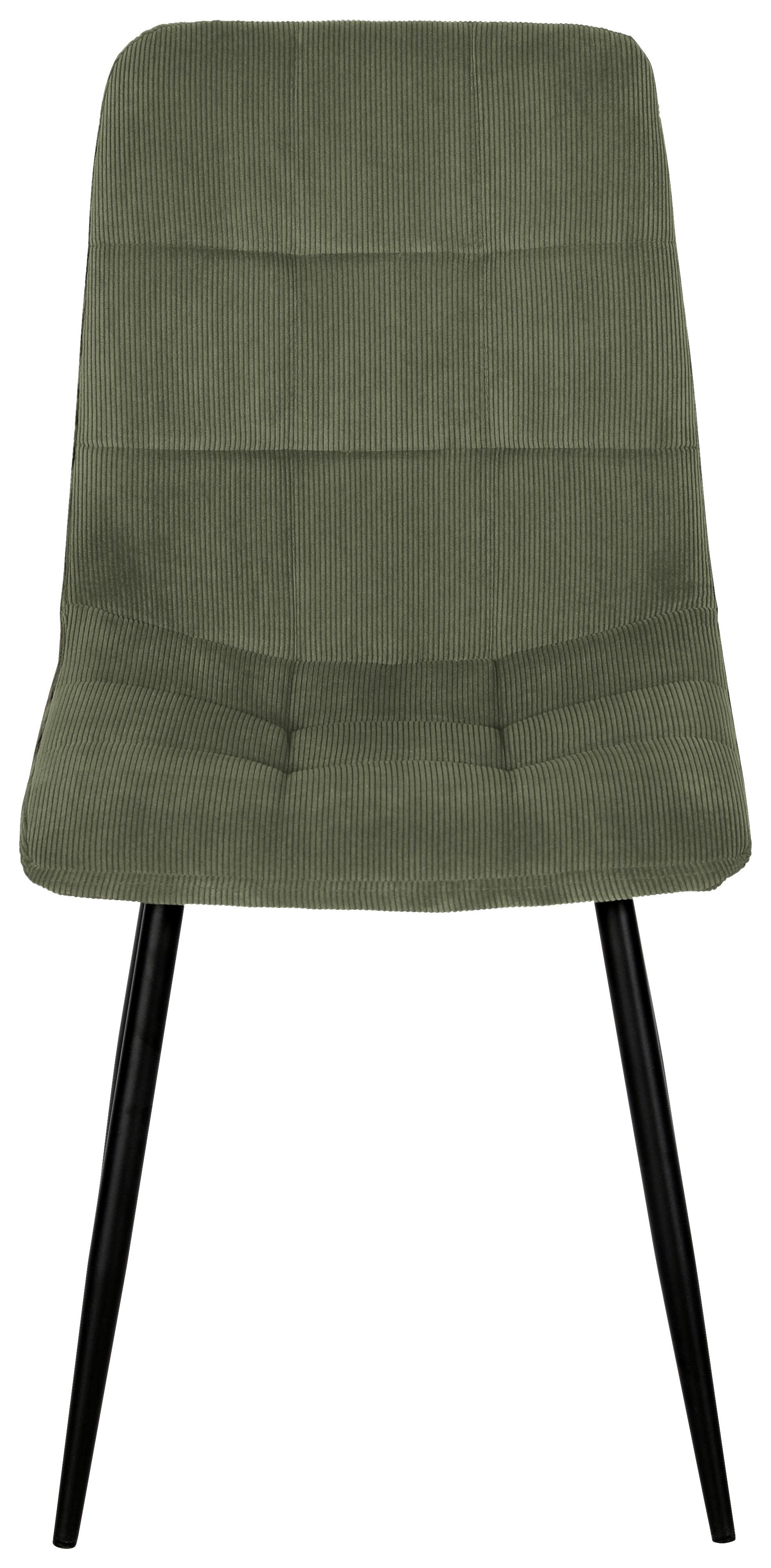 STOL NINO - grön/svart, Modern, metall/trä (45/88/54,5cm) - Mömax