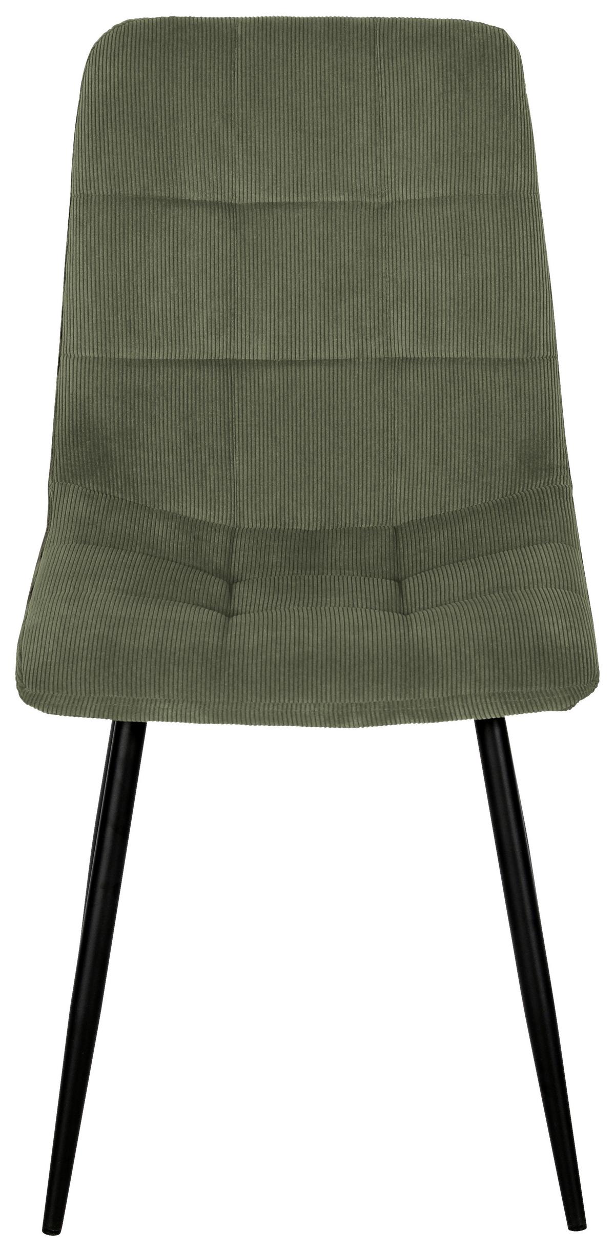 KRZESŁO NINO - zielony/czarny, Modern, metal/drewno (45/88/54,5cm) - Based