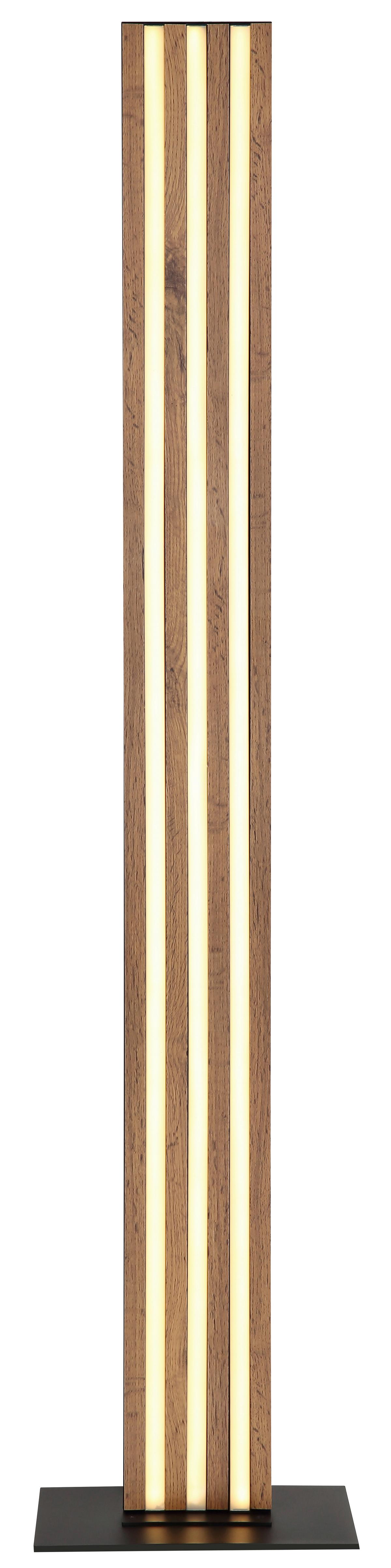 Led Svjetiljka Podna 67347s  Hayden - tamno smeđa/crna, Design, drvni materijal/metal (30/18/140cm) - Globo
