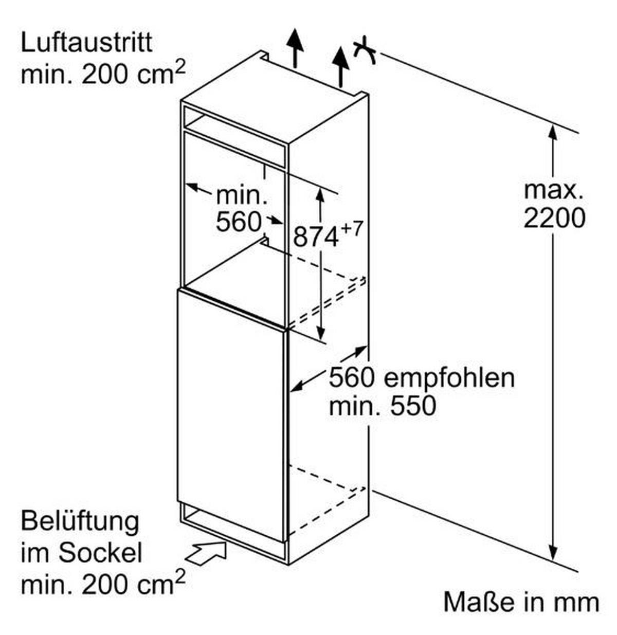 Kühlschrank KI21RADD1 - MODERN, Metall (55,8/87,4/54,8cm) - Siemens