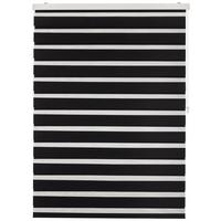 Rulou zebră Thomas - negru, plastic/textil (120/160cm) - Premium Living