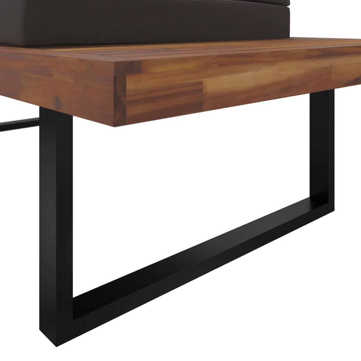 KOMPLET MEBLI TARASOWYCH SALERNO - szary, Design, metal/drewno (175/253cm) - Ambia Garden