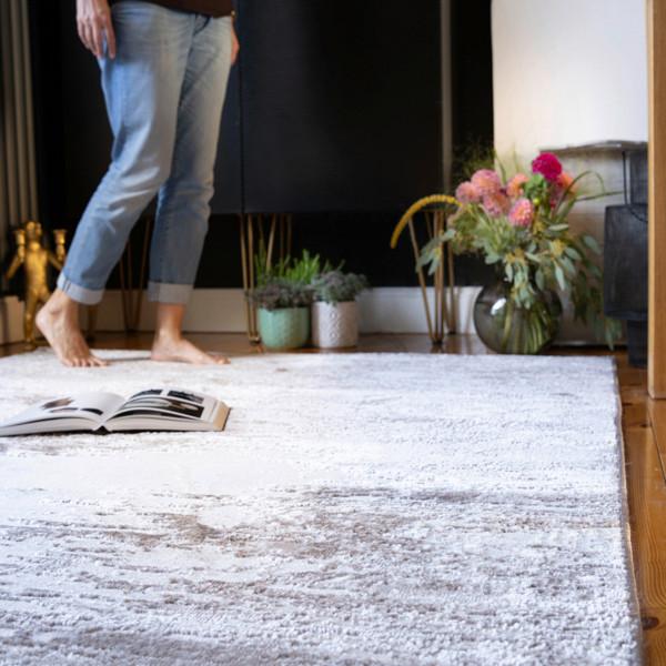 FLACHWEBETEPPICH MY NEVADA 340 - Grau, Design, Textil (80/150cm)