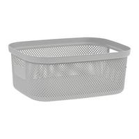 Tárolókosár Stine - L - szürke, Modern, műanyag (38cm)