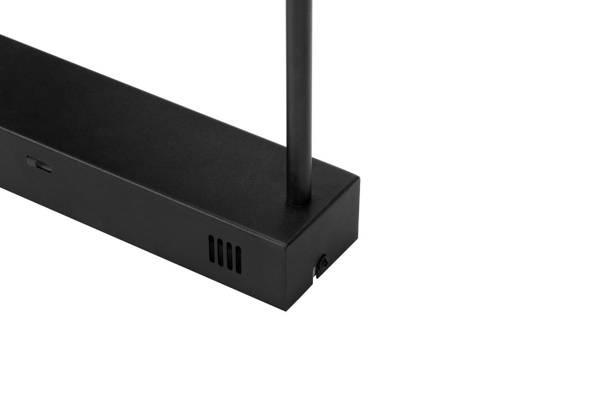 LAMPA SUFITOWA LED BRACKNELL - czarny, Design, tworzywo sztuczne/metal (120/22/32cm) - Novel