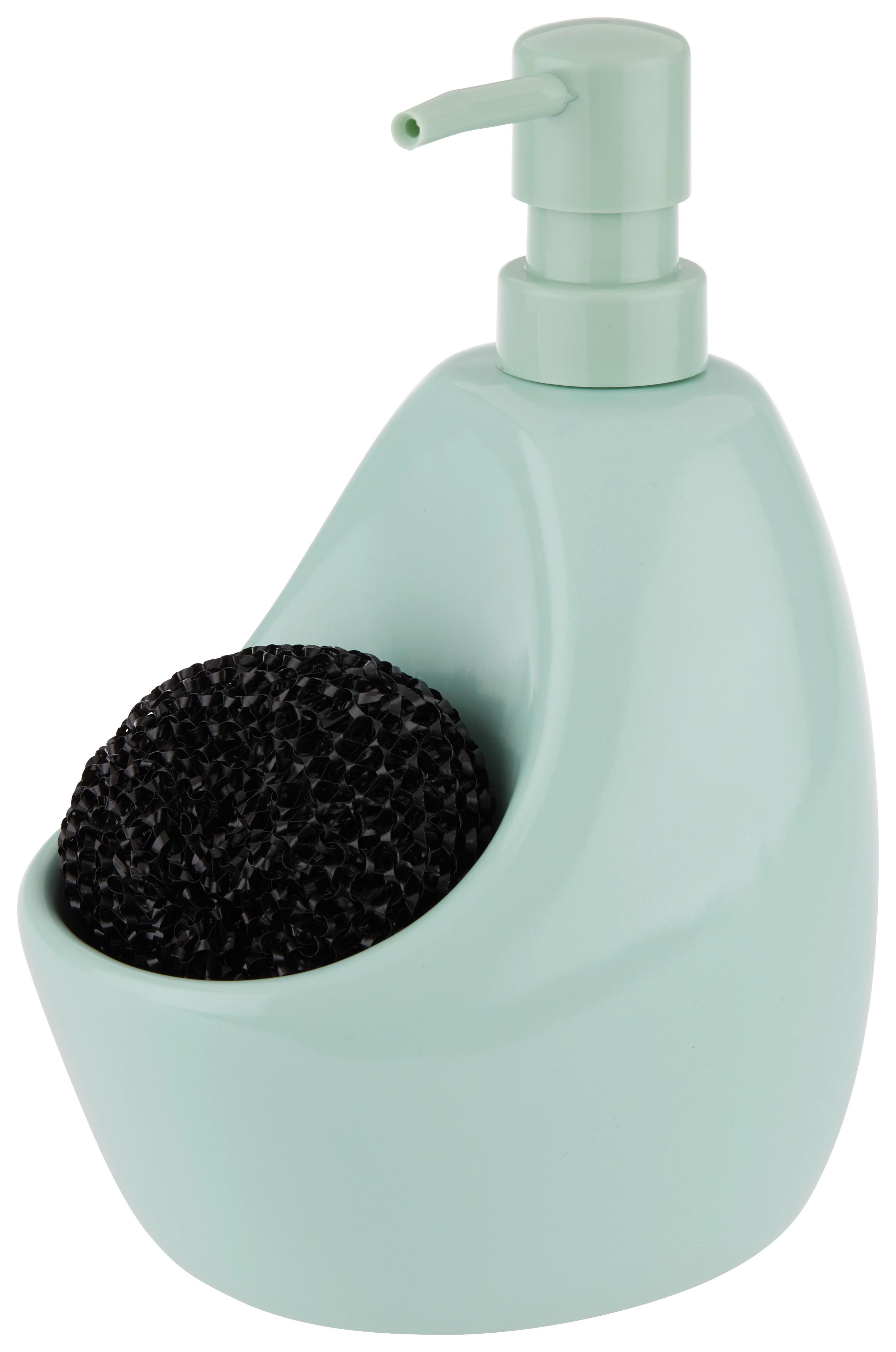 Seifenspender Ute in Mintgrün - Mintgrün, MODERN, Keramik/Kunststoff (12,7/10,2/20,3cm) - Premium Living