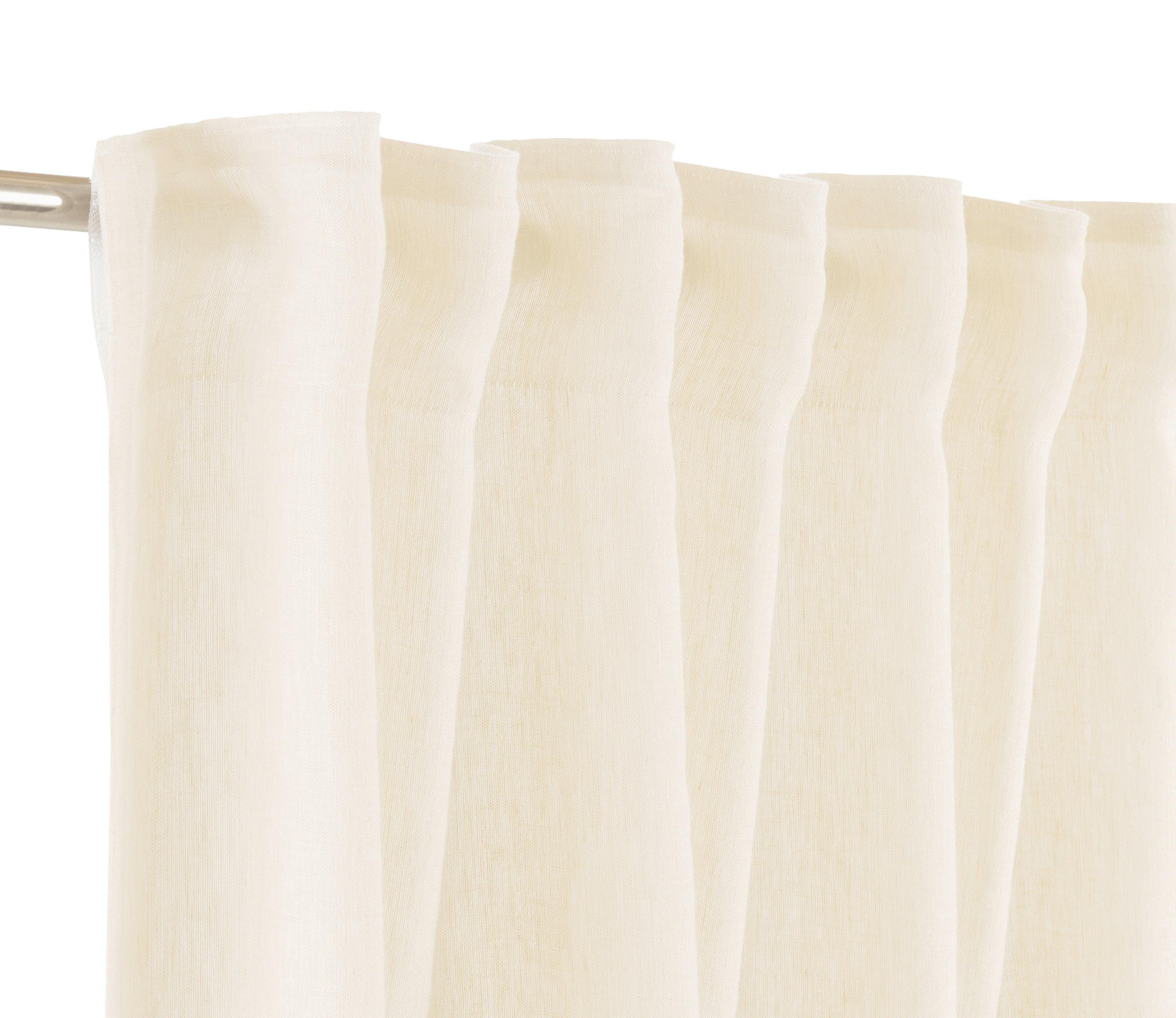 ZASŁONA GOTOWA SW-BREEZE - kremowy, Basics, tkanina (125/250cm) - Schöner Wohnen