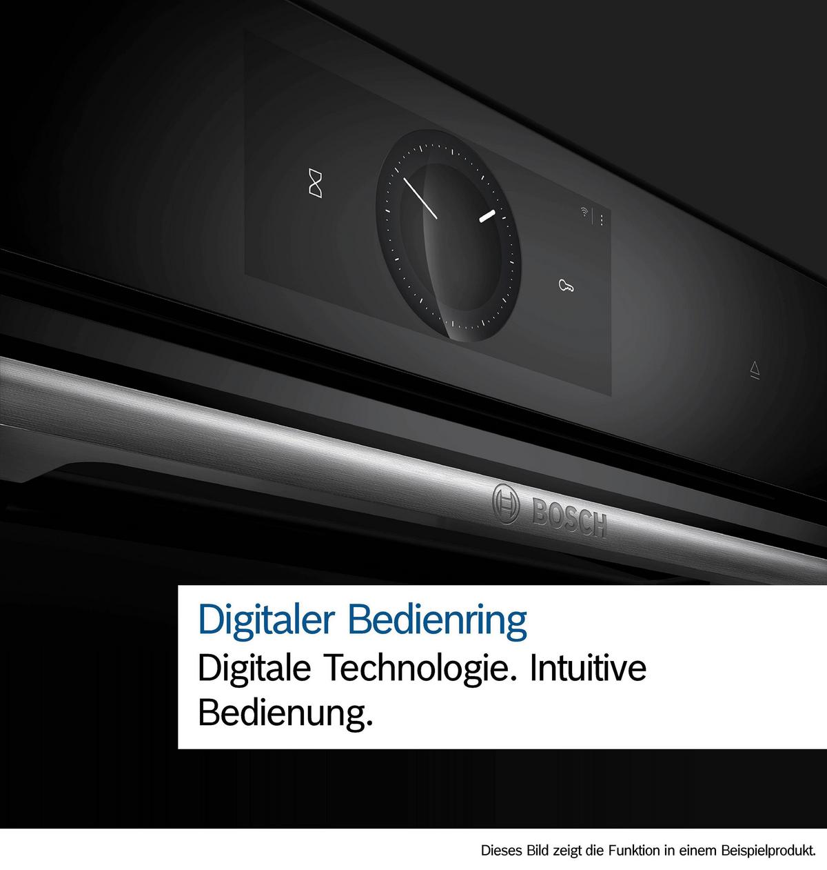 Einbaubackofen HBG974LB1 - Schwarz, MODERN, Glas/Metall (59,4/59,4/54,8cm) - Bosch