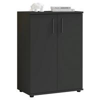 KOMODA BC 1040 - antracytowy/czarny, Design, materiał drewnopochodny/tworzywo sztuczne (60/84/35cm) - Livetastic