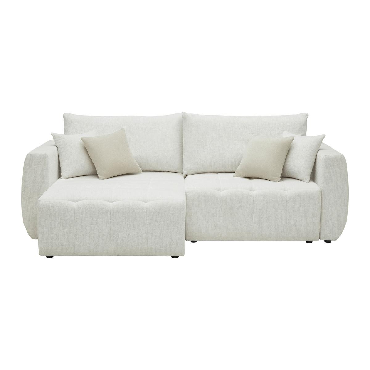 Schlafsofa Bologna Creme - Beige/Creme, Holz/Textil (245/74-90/104cm) - Mömax