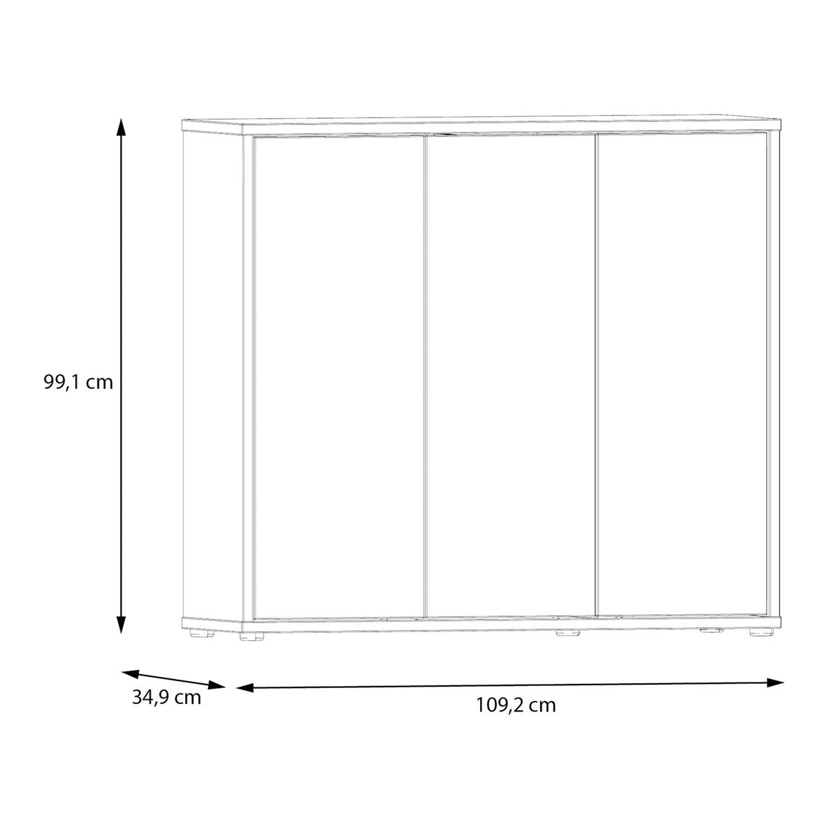 Ormarić Za Cipele Alice - siva/terakota, Moderno, drvni materijal/plastika (109,2/99,1/34,9cm) - Modern Living