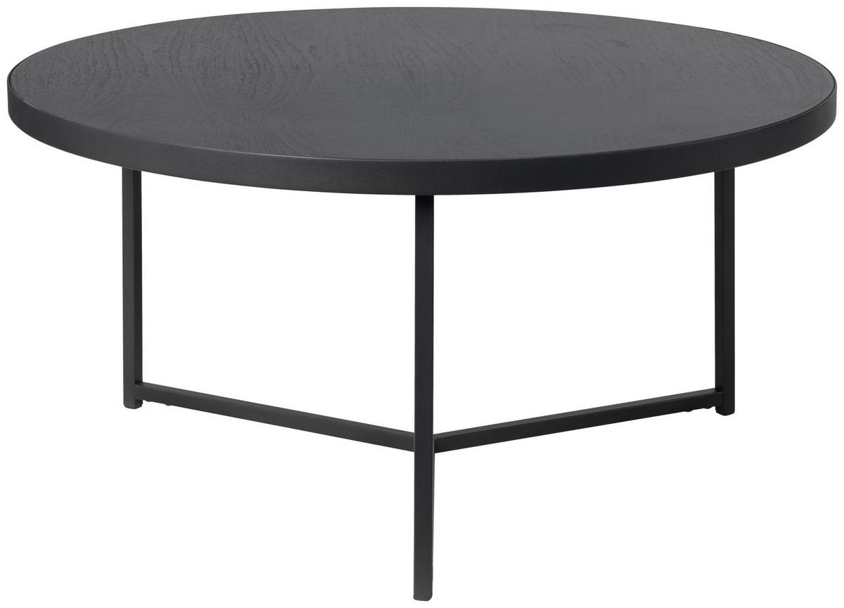 STOLIK KAWOWY PETER - czarny, Design, materiał drewnopochodny/metal (80/80/40cm) - MID.YOU
