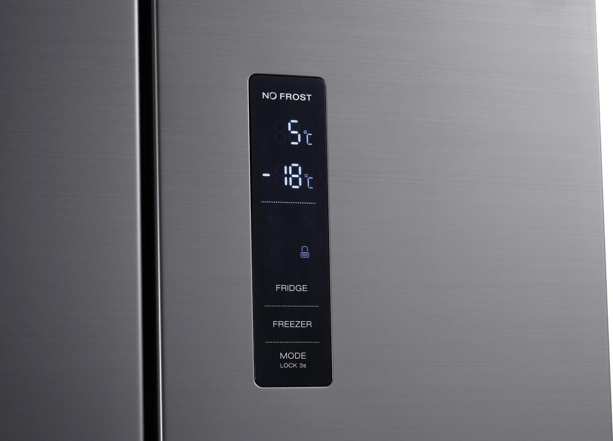 French-Door FD351.4 Edelstahlfarben - Edelstahlfarben, Basics, Metall (64/186/69cm) - Wolkenstein