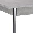 Esstisch in Grau - Chromfarben/Grau, Holzwerkstoff (75/72/55cm) - Based Esstisch in Grau - Chromfarben/Grau, Holzwerkstoff (75/72/55cm) - Based