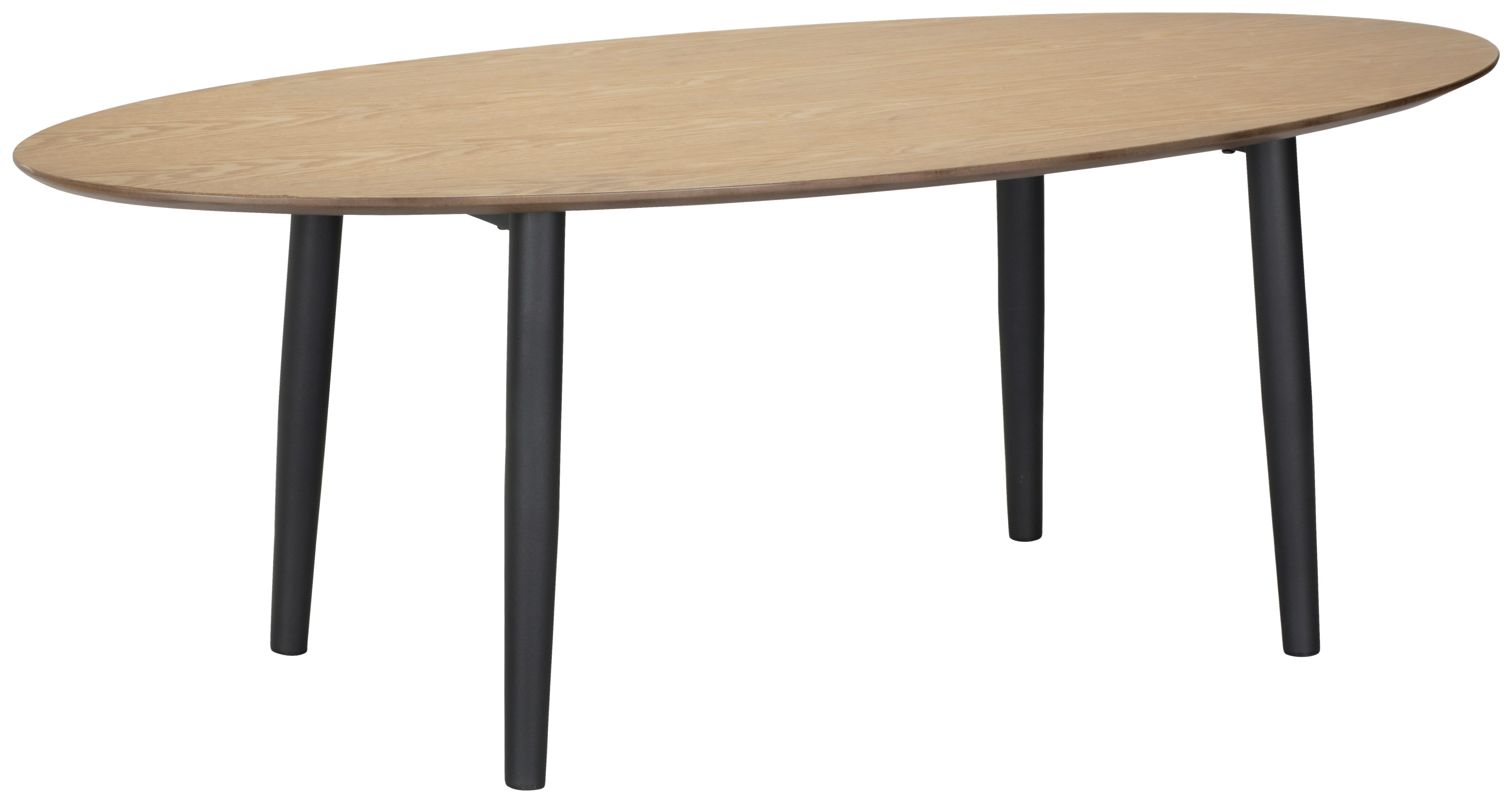STOLIK KAWOWY EGG - kolor naturalny, Design, materiał drewnopochodny/drewno (120/42/56cm) - MID.YOU