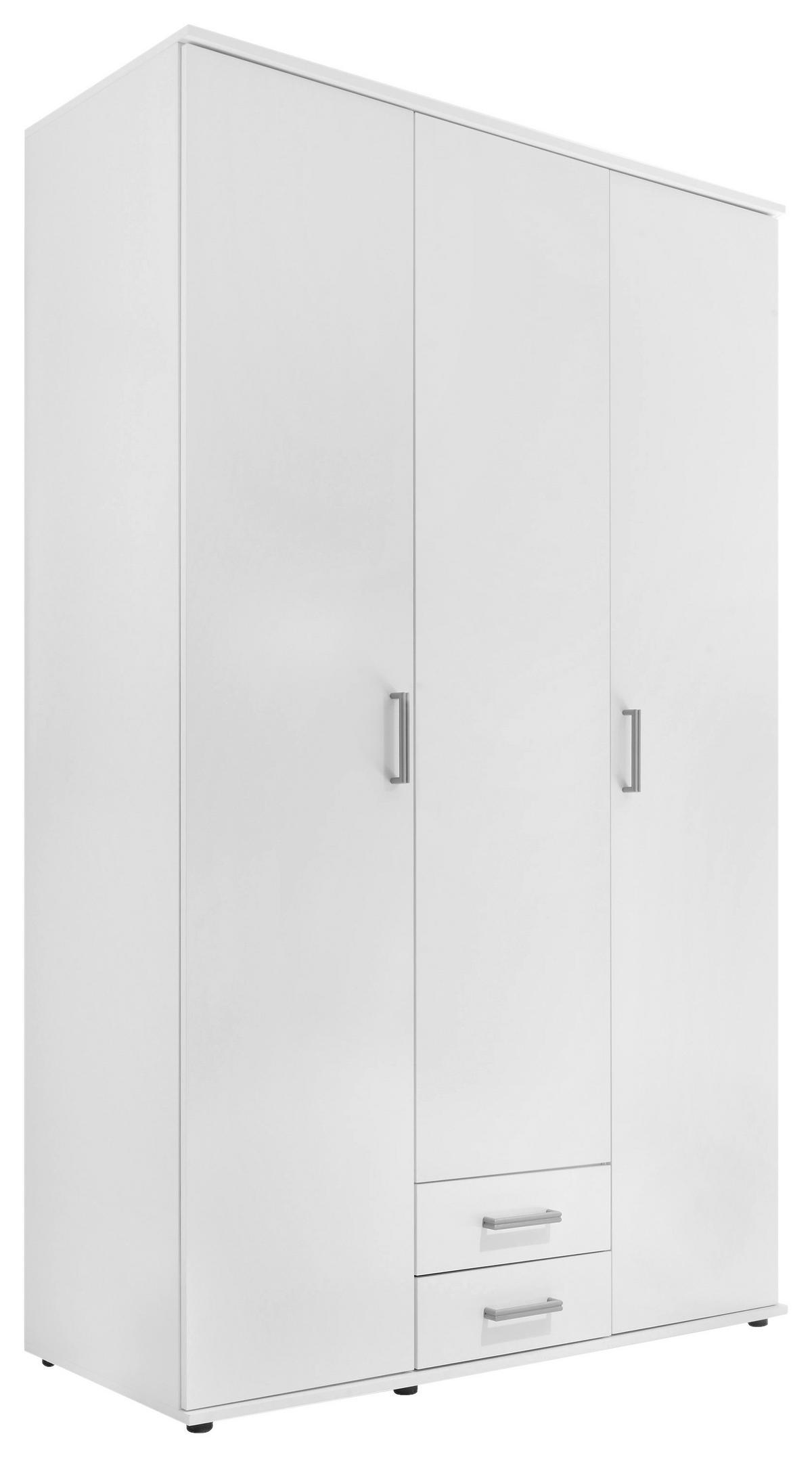 Ormar S Klasičnim Vratima Olli -Top- - bijela/boje aluminija, Konvencionalno, drvni materijal/plastika (119,6/196,3/53,5cm) - Based