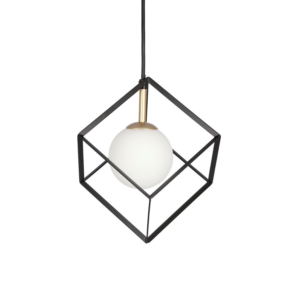 Svjetiljka Viseća 50101045 Weert - zlatne boje/crna, Basics, metal (15/15/115cm)