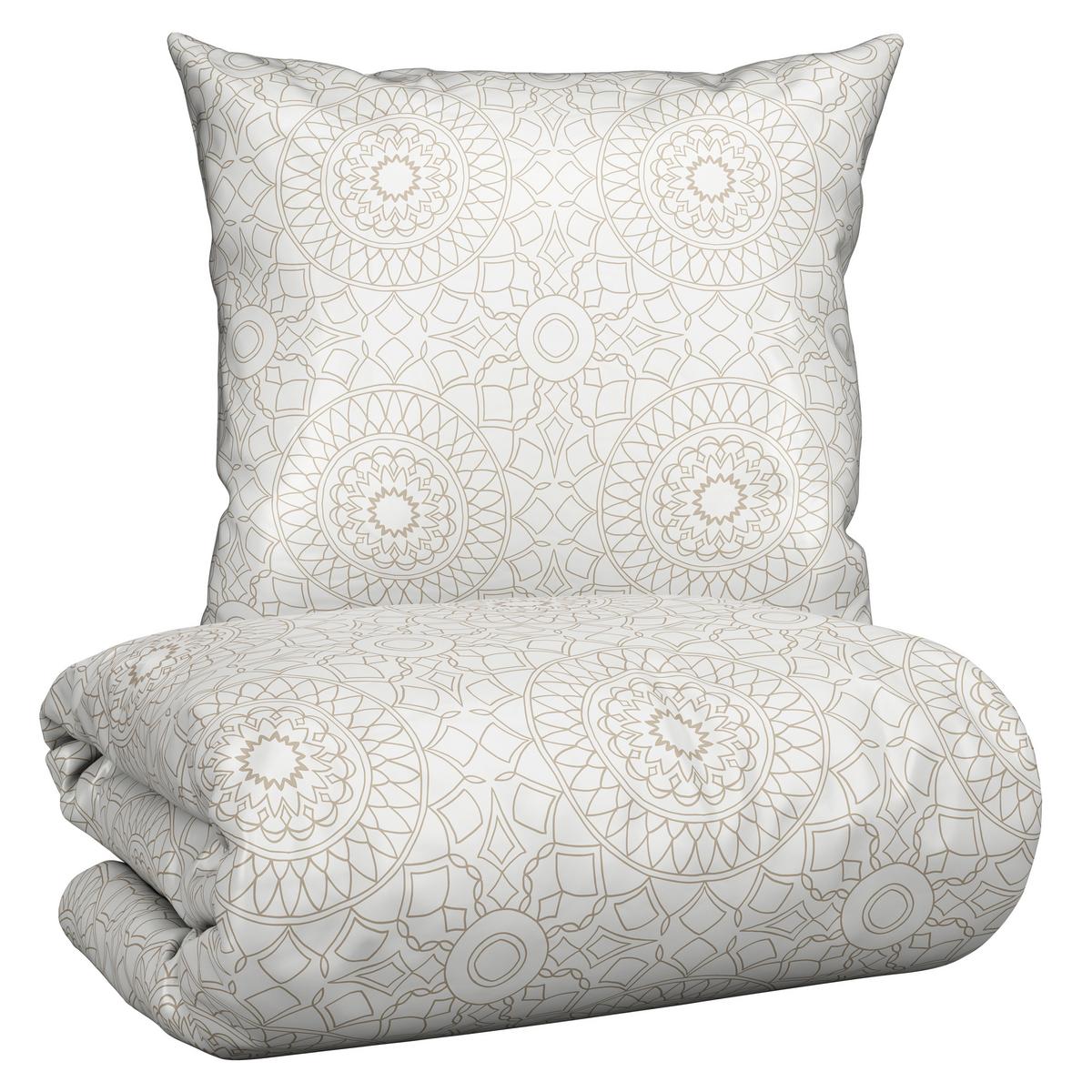 Bettwäsche Elisa in Beige ca. 135x200cm - Beige, MODERN, Textil (135/200cm) - Premium Living