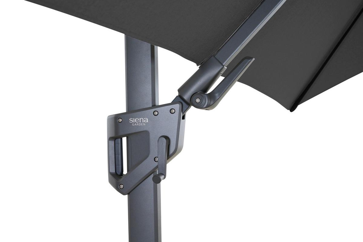 AMPELSCHIRM S08120 - Anthrazit, MODERN, Textil/Metall (300/300cm) - Siena Garden