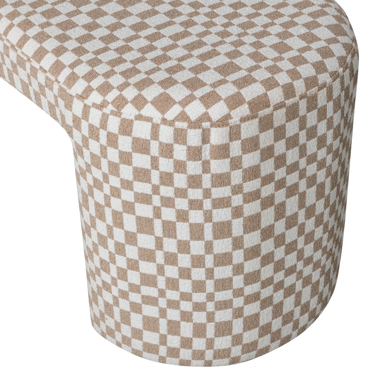 Sitzbank Jacob Sandfarben - Sandfarben, Design, Textil (130/46/46cm) - Livetastic