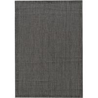 Outdoorteppich Giza Schwarz ca. 200x290cm - Schwarz, Basics, Textil (200/290cm) - Novel