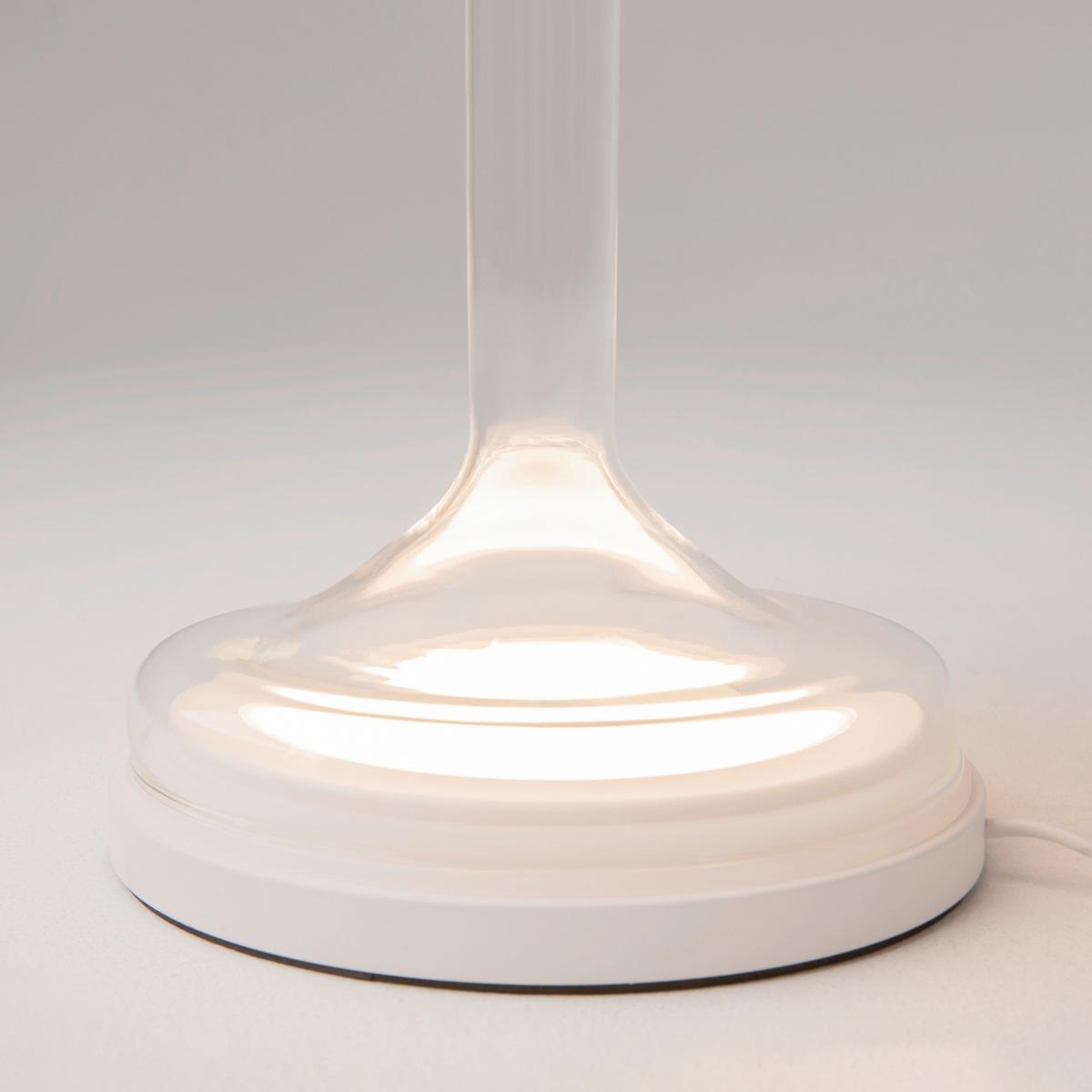 LAMPA STOŁOWA LED MOD286TL-L18W3K SPIRITO - biały wysoki połysk, Design, metal/szkło (26/42cm) - MAYTONI