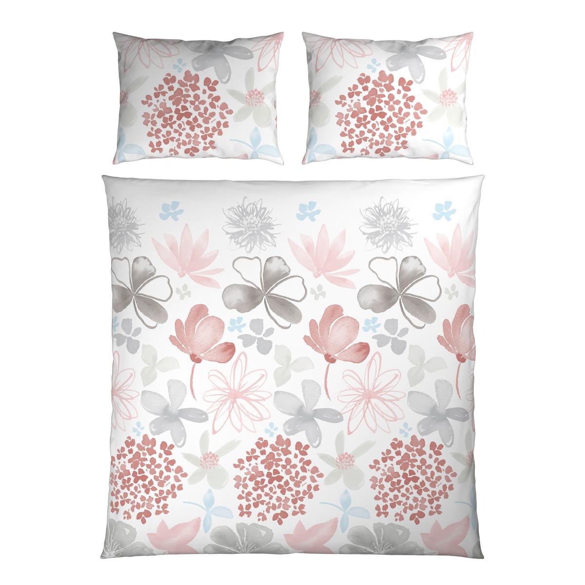 Posteljina Gundi Xxl 200x200/2x60x80cm - bijela/siva, Konvencionalno, tekstil (200/200cm) - Mömax