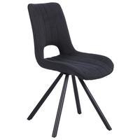 Scaun NERA - gri închis/negru, Basics, lemn/metal (51/87/61cm) - Mömax