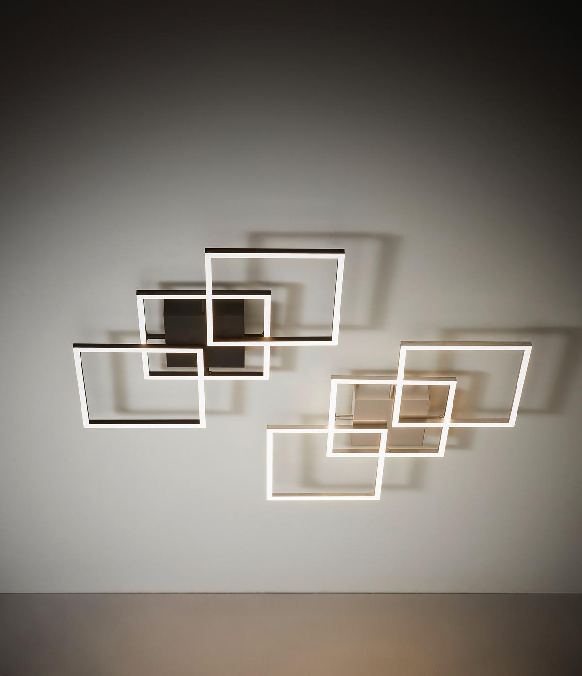 LAMPA SUFITOWA LED GIGA 4 *'SBN* - czarny, Trend, tworzywo sztuczne/metal (75,5/37/6cm) - Novel