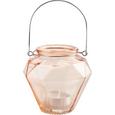 Laterne Georgina aus Farbglas - Türkis/Gelb, MODERN, Glas/Metall (10,5/9,7cm) - MÖMAX modern living