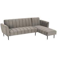 NAROŻNIK TIMMY - czarny/szary, Modern, metal/tkanina (253/87/169cm) - P & B