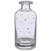 Dekovase Stern I Klar/Silberfarben - Klar/Silberfarben, Basics, Glas (7/13,5cm) - Mömax