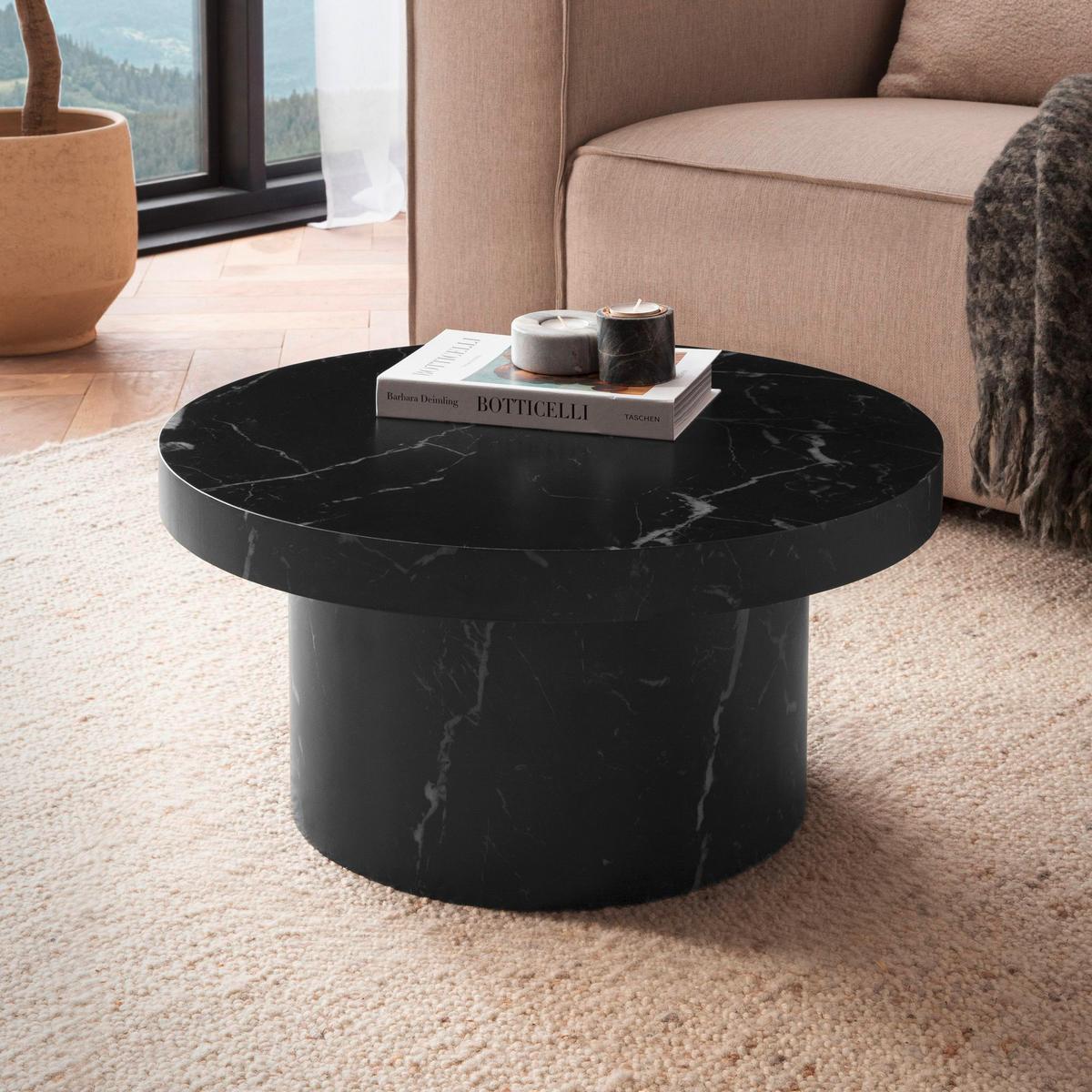 COUCHTISCH WL6.928 - Schwarz, Design, Holzwerkstoff (60/30cm) - Livetastic