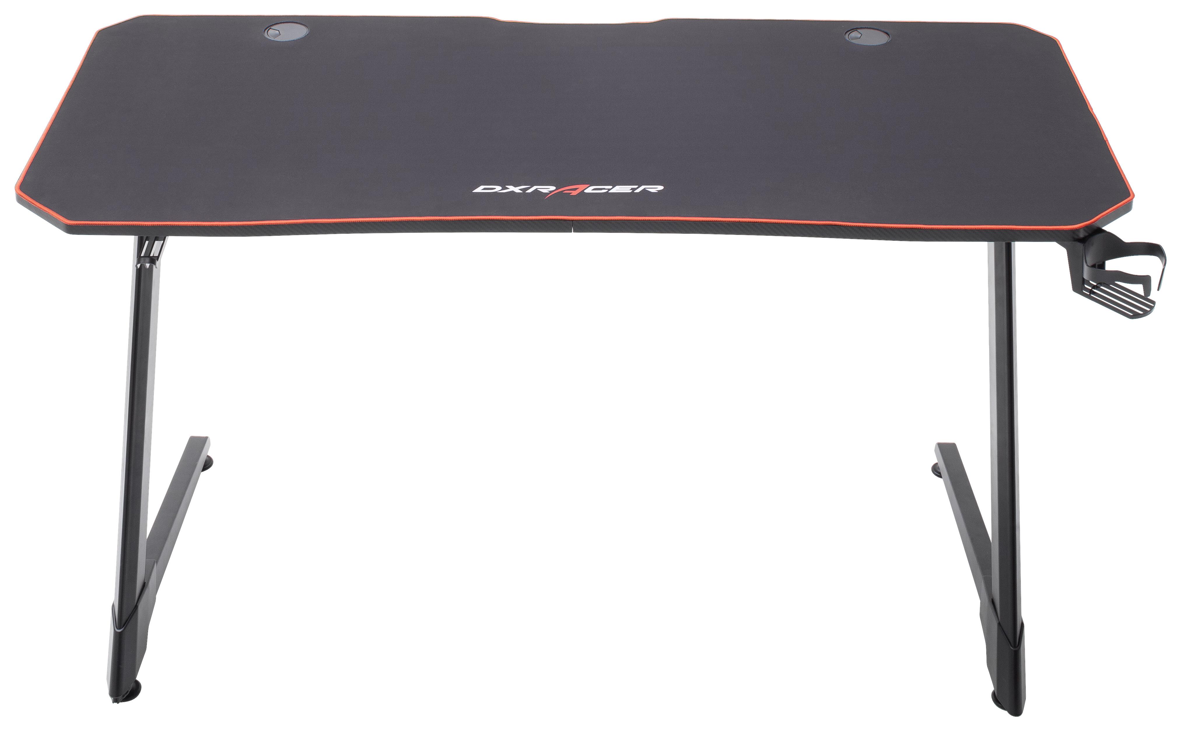 Gaming Tisch "DX Racer" , Schwarz - Schwarz, MODERN, Holzwerkstoff/Metall (140/75/60cm) - Dxracer