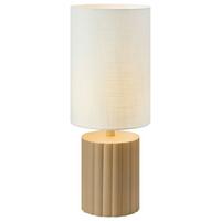 Tischleuchte Can Table Weiß/Beige max. 40 Watt - Beige/Weiß, Basics, Textil/Metall (23/23/57cm) - Markslöjd