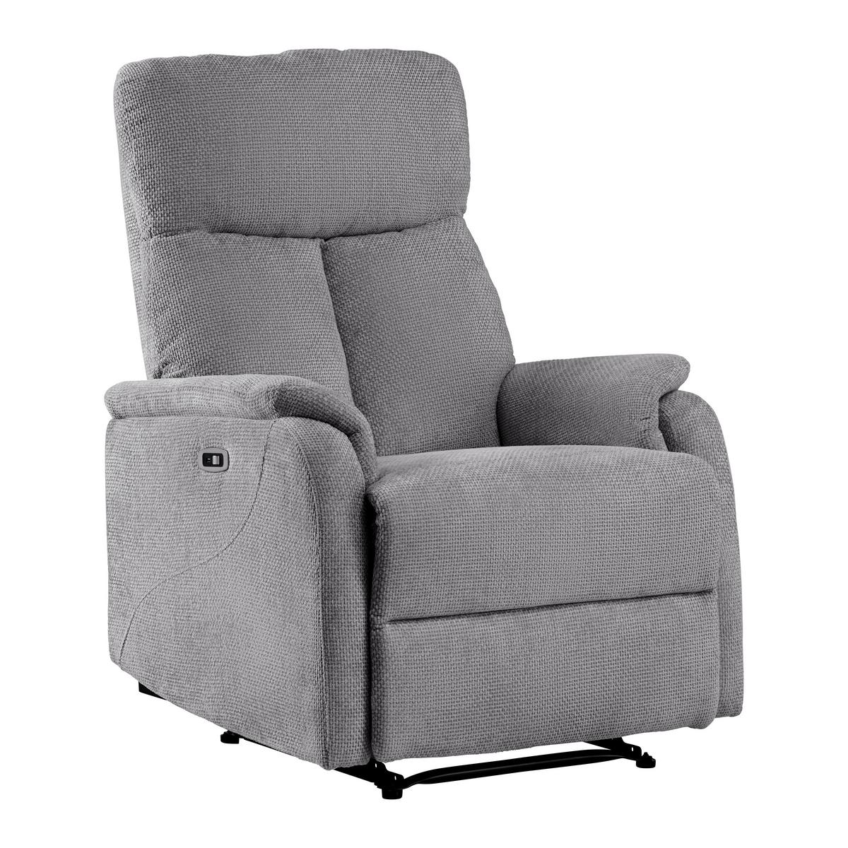 Relaxsessel Johnsy Anthrazit - Anthrazit/Schwarz, MODERN, Textil/Metall (75/106/91cm) - Mömax