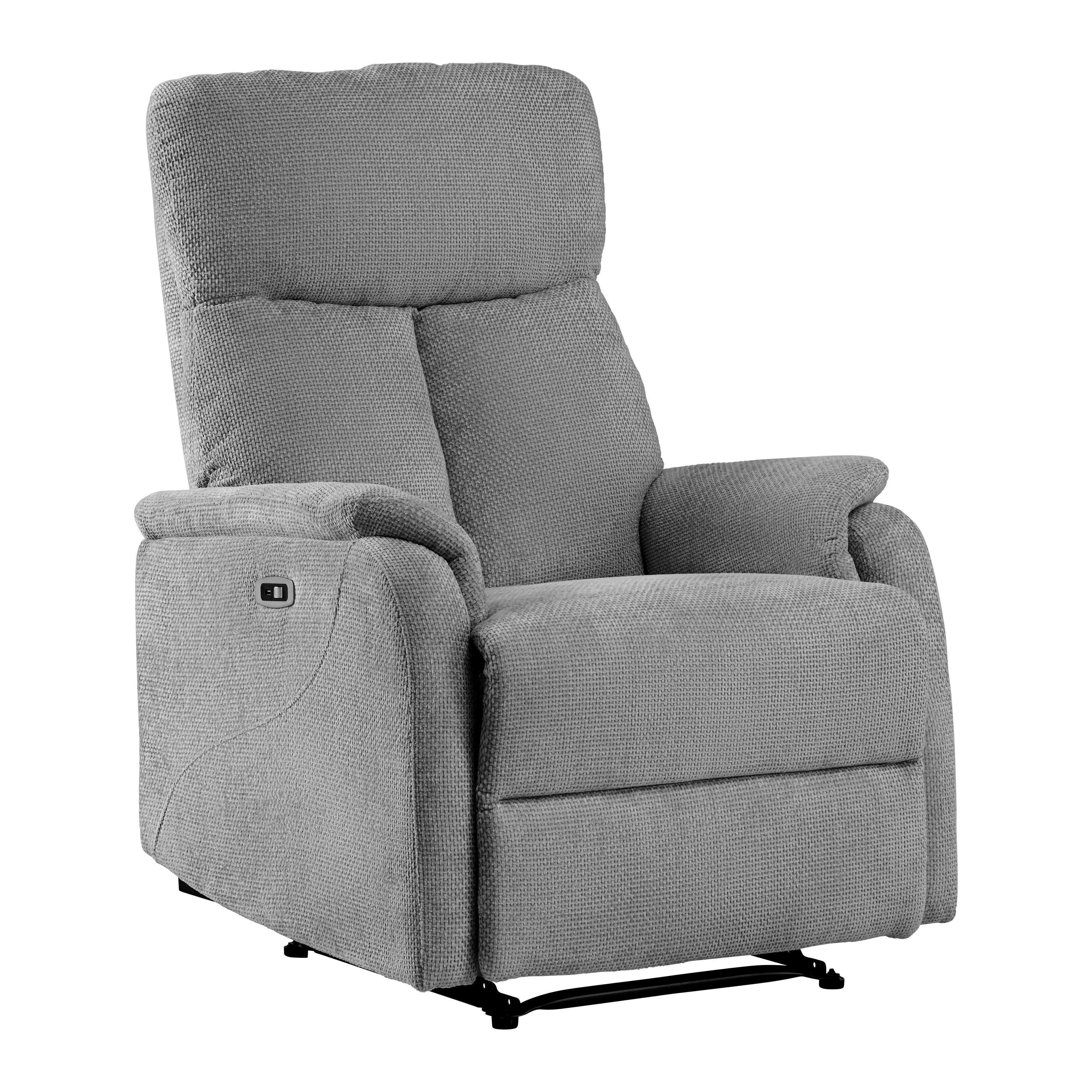 RELAXFÅTÖLJ JOHNSY - svart/antracit, Modern, metall/textil (75/106/91cm) - Mömax