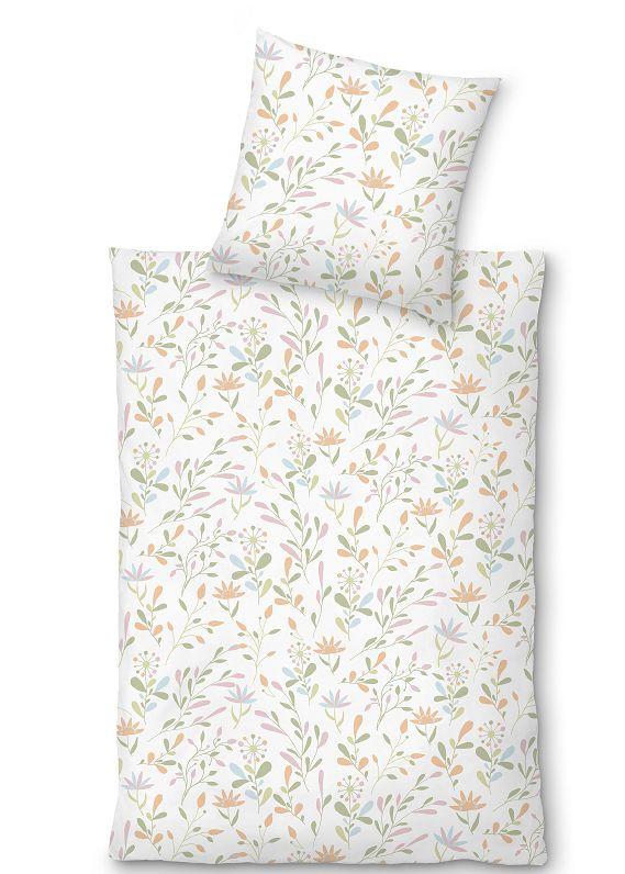 Lenjerie de pat Marina, cca. 140x200/50x70 cm - alb, Konventionell, textil (140/200cm) - Mömax