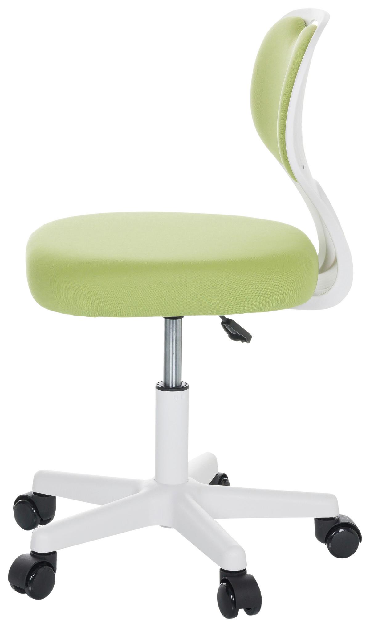 Otroški Vrtljivi Stol Kiddy Top W, Zelena - zelena/bela, Basics, umetna masa/tekstil (52/73/52cm) - MID.YOU