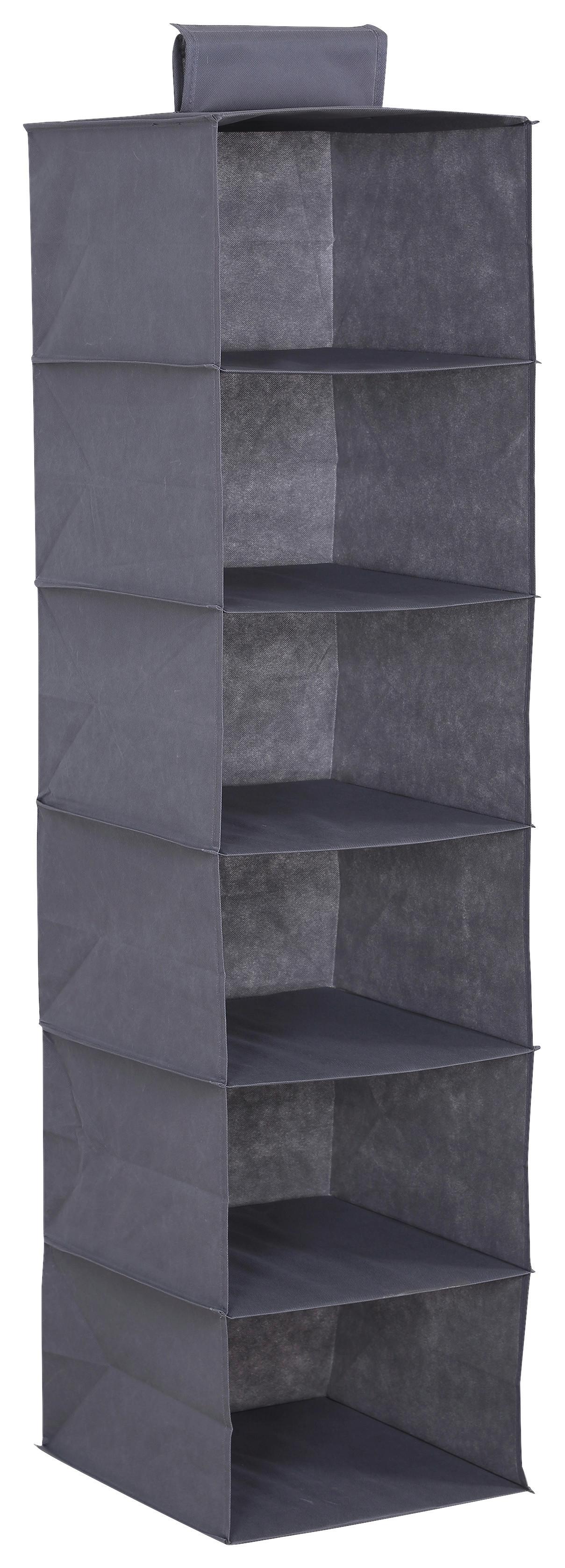 Organizator suspendat KLÄCK -SB- - gri, Konventionell, carton/textil (33/125/35cm) - Modern Living