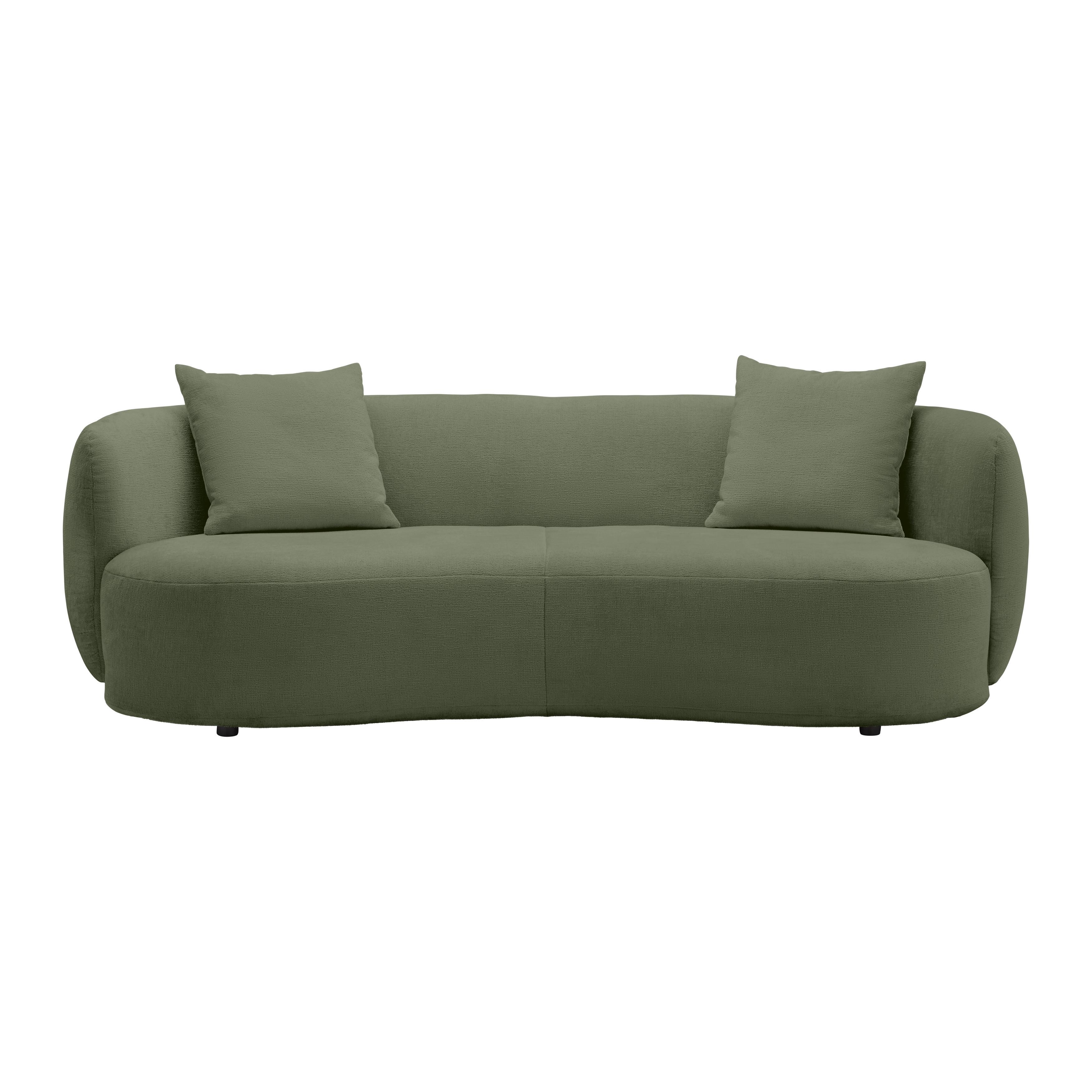 Bigsofa Leonas Grün - Schwarz/Grün, MODERN, Kunststoff/Textil (235/72/110cm) - Premium Living