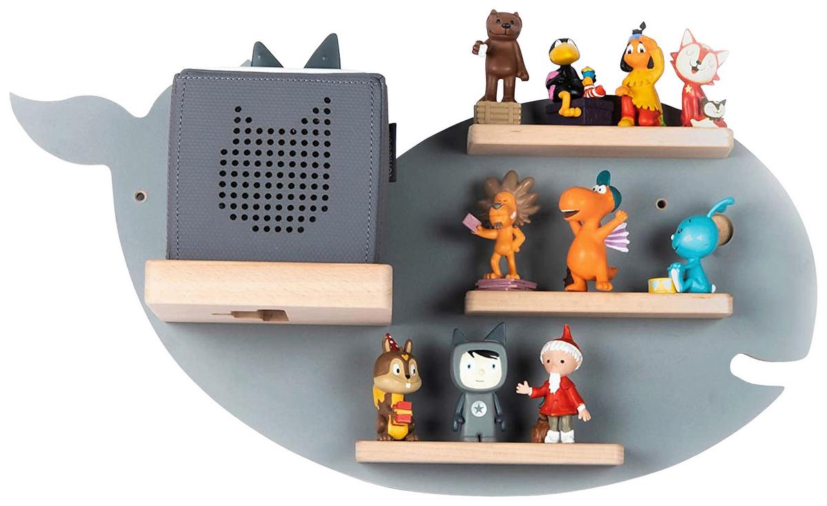 Otroška Polica Boarti, Siva - siva, Moderno, leseni material (51/29/19cm) - MID.YOU