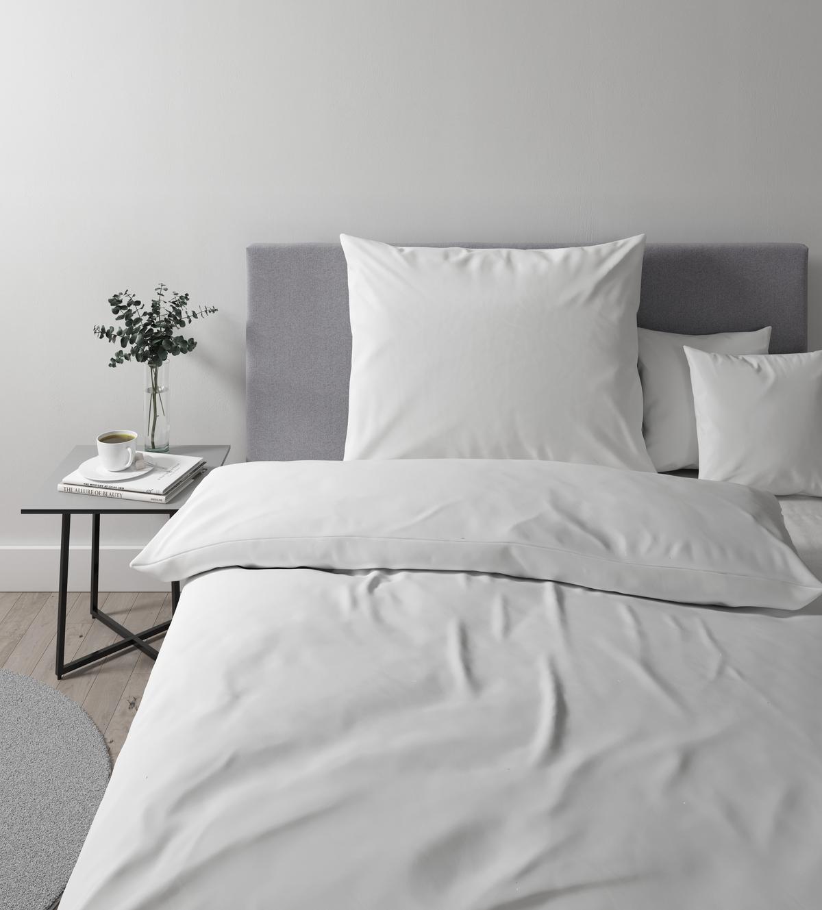 Ágyneműhuzat-garnitúra Alex Uni - fehér, Modern, textil (140/200cm) - Premium Living