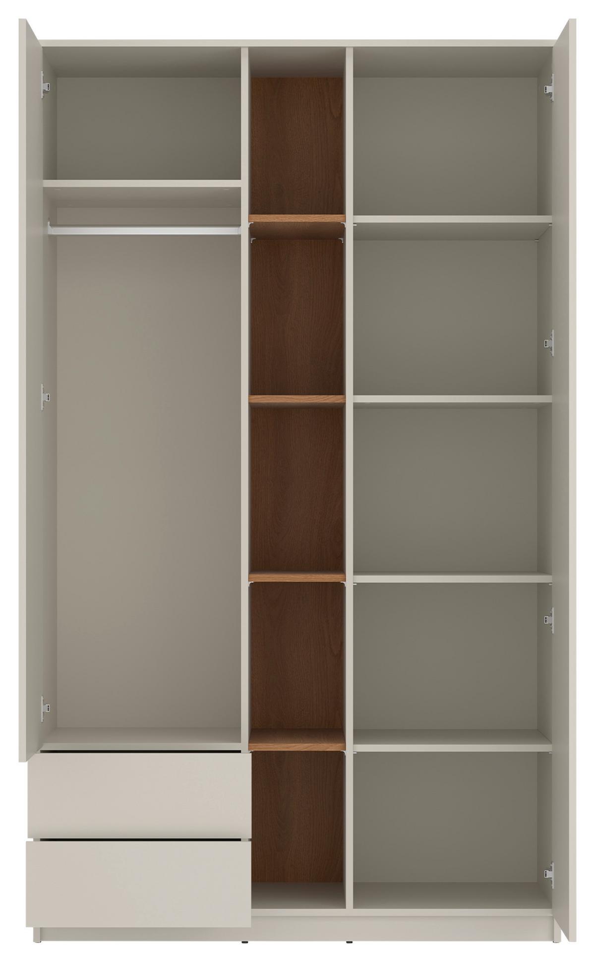 Ormar S Klasičnim Vratima Fano - kašmir/boje hrasta, Moderno, drvni materijal (120/205/60cm) - Modern Living