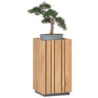 KWIETNIK SIGNE - kolor dębowy, Design, materiał drewnopochodny/drewno (31,5/60/31,5cm) - Linea Natura