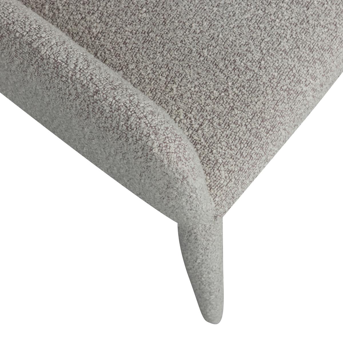 Armlehnstuhl Elegance Greige Bouclé - Greige, Design, Textil (54/83/57cm) - Livetastic