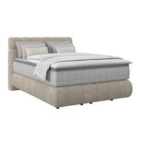 Boxspring Krevet Nobu - crna/taupe, Trend, drvo/tekstil (140/200cm) - Premium Living