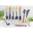Set Ustensile De Bucătărie Andrea -based- - Negru/Roșu, Material plastic - BASED