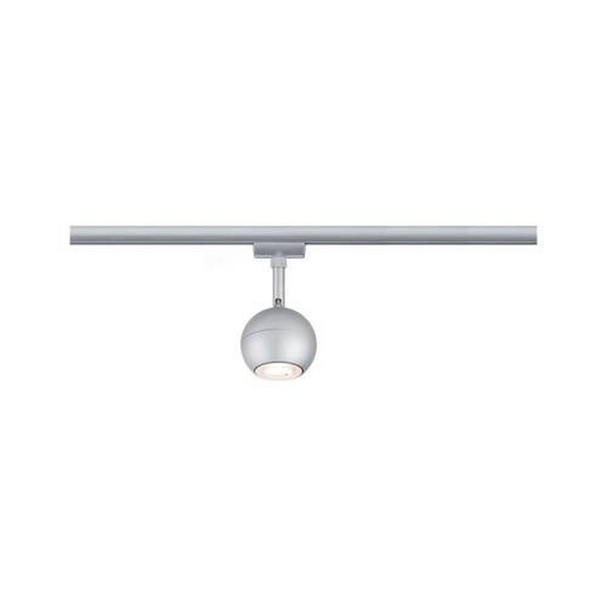Schienensystem-Strahler Urail Tup Chromfarben max. 10 Watt - Chromfarben/Opal, Design, Metall (8,0/15,9cm) - Paulmann